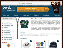 Tablet Screenshot of lovelyknitwears.com